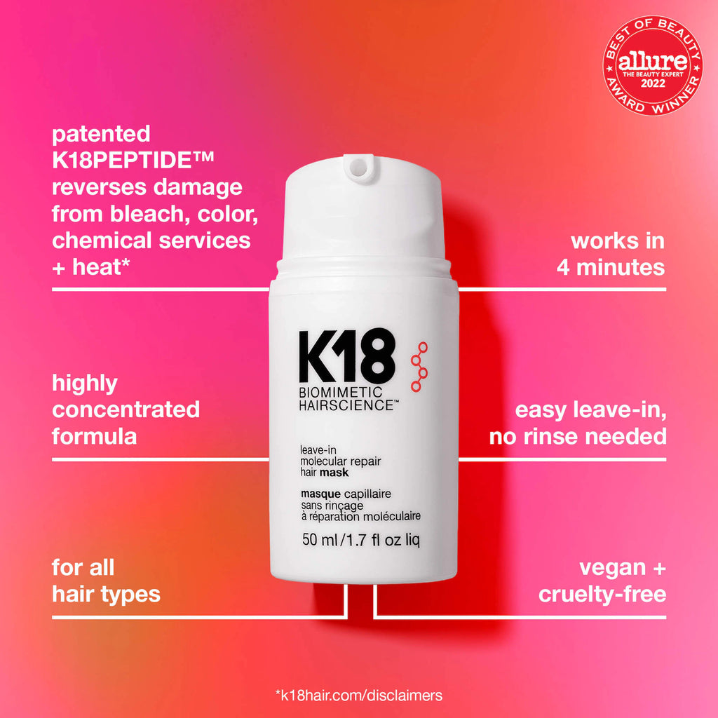 K18 Biomimetic Hairscience Leave-In Molecular Repair Hair Mask